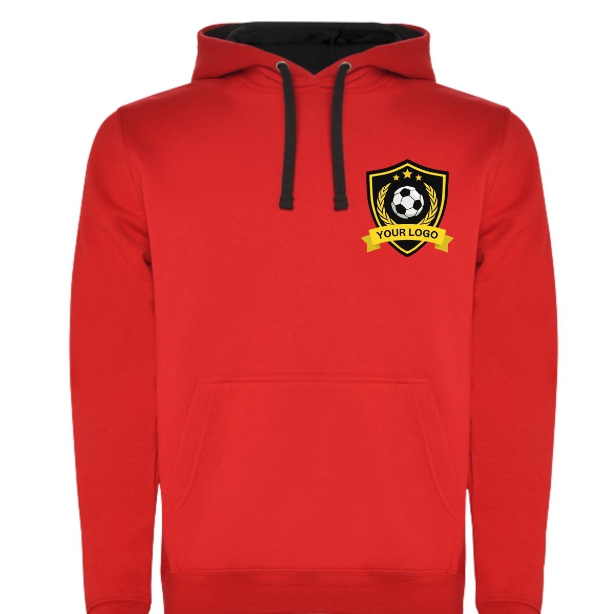 biała koszulka z logo na piersi